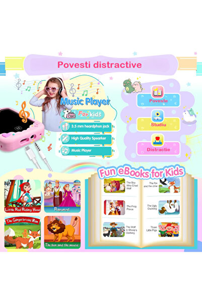 Smart Vibe Κινητό τηλέφωνο και εκπαιδευτικό παιχνίδι ΧΩΡΙΣ internet/κλήσεις MiniPHONE PRO Δύο φωτογραφικές/βιντεοκάμερες, ροζ