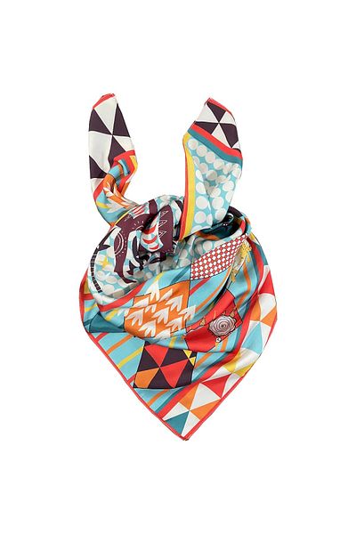 Bolder Scarf Dance Blue Scarf 70*70 cm