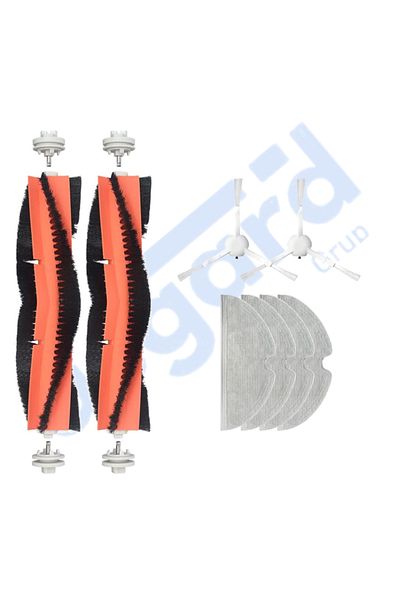 Asgard Grup Xiaomi 1C,2C,Mop 2 Compatible 2 Main Brushes 2 Side Brushes 4 Mops