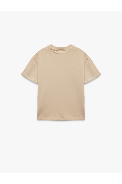 Koton Cotton Short Sleeve Crew Neck Basic Oversize T-Shirt