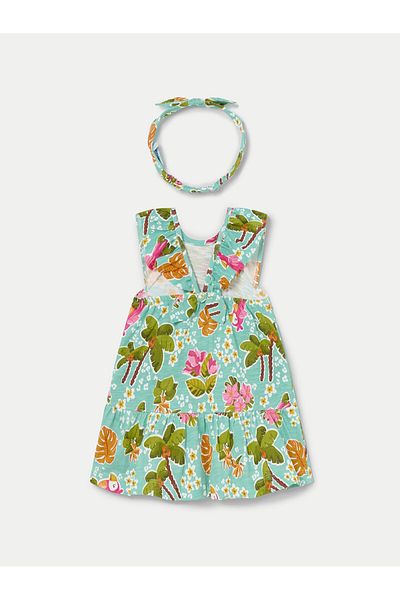 MAYORAL Girl Summer Dress 1926 Green