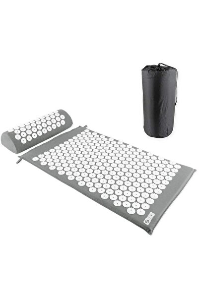 SIKS Set saltea și pernă cu presopunctură, pentru dureri musculare și de spate, reduce tensiunea musculară