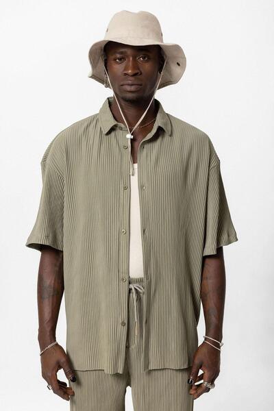 VAMOSCLO Σετ Οθωμανικό Oversize με Λεπτομέρεια Πλαϊνής Σχισμής με Κουμπιά-hakim