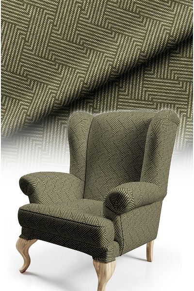 CANİLA Modern Upholstery Fabric with Labyrinth Pattern. Sturdy Fabric with Cotton Lining