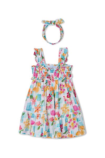 MAYORAL Girl Summer Dress 3939 Colorful