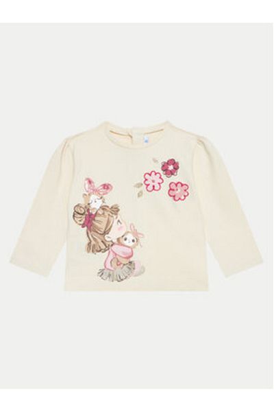 MAYORAL Girl Set of 2 blouses 2052 Ecru, Pink