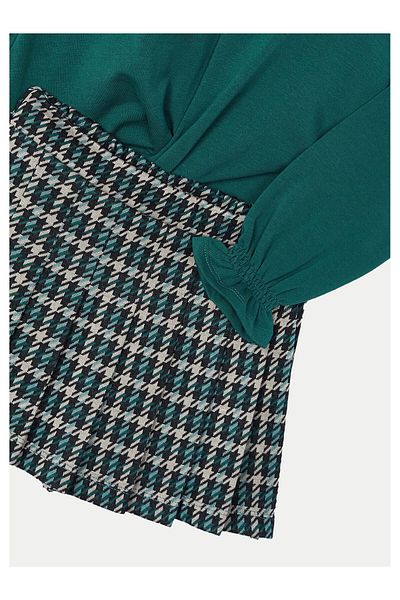 MAYORAL Girl Set of sweater and material shorts 4220 Green