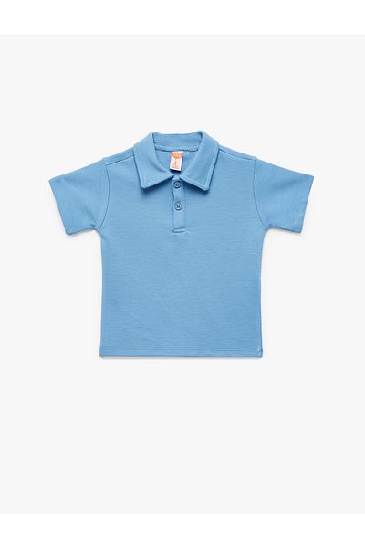 Koton Tricou cu mânecă scurtă cu guler polo din bumbac