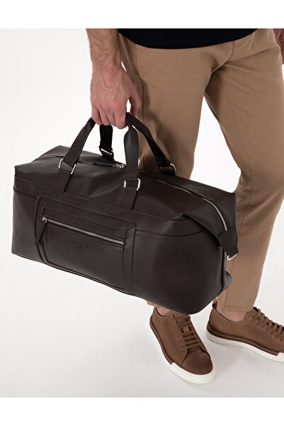 Pierre Cardin حقيبة سفر رياضية بنية للرجال 50308036-VR029