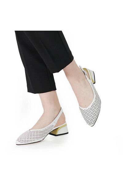 FIORE FINO PANTOFI DECUPATI FIORE FINO 2501050 ALB