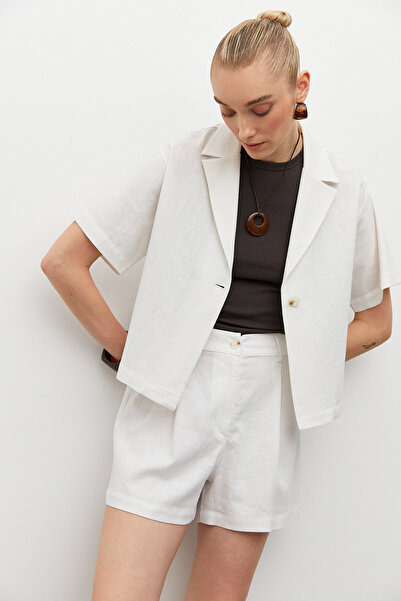 urban focus Single Button Linen Shirt