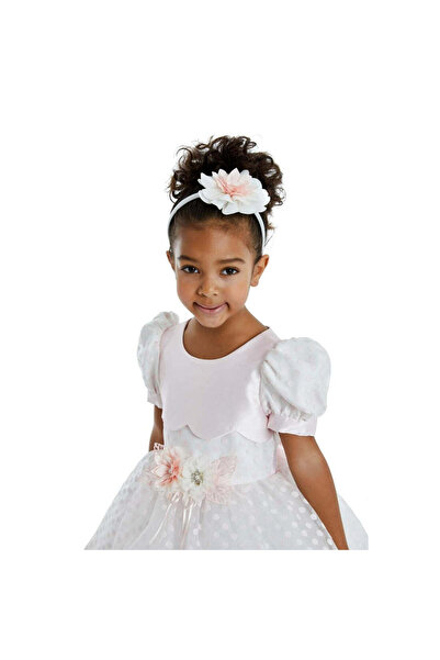 Pamina Rochie și bentiță cu buline, Pamina, alb, 32110 - 110 cm