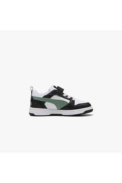 Puma Rebound V6 Lo Ac Ps Kids Black Sports Shoes