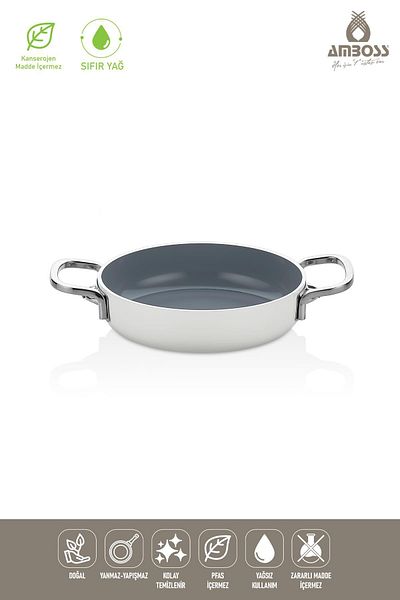 Amboss Sera Nova Fireproof Non-Stick Ceramic Pan 22 cm – White