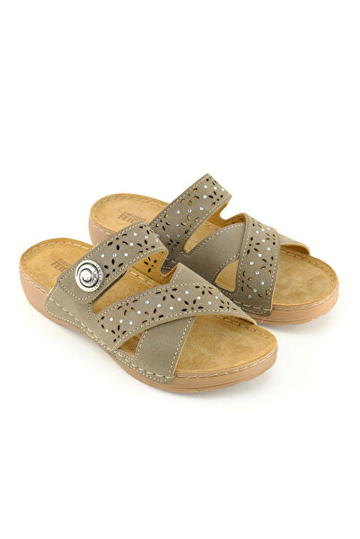 GEZER Feichtingen Women's Summer Insole Genuine Leather Single Velcro Adjustable Comfortable Sole Daily