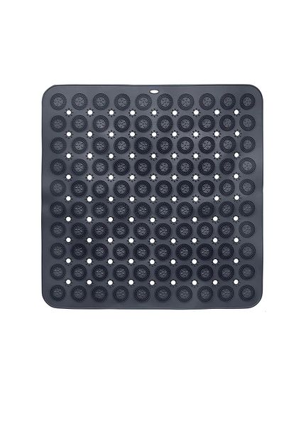 Toptan Bulurum Square Suction Cup Bathroom Anti-Slip Mat- Serrated Foot Shower Mat Silicone Massage Pad