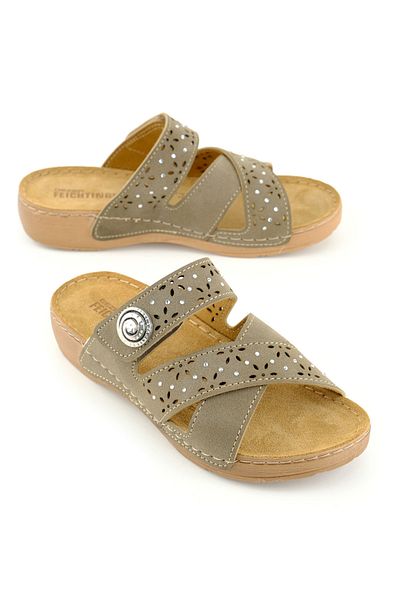 GEZER Feichtingen Women's Summer Insole Genuine Leather Single Velcro Adjustable Comfortable Sole Daily
