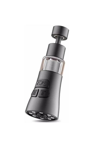 DAR Filtru Robinet 3-in-1, Rotativ 360° Jet Reglabil, Anti-Stropire, Ideal pentru Chiuveta de Bucatarie