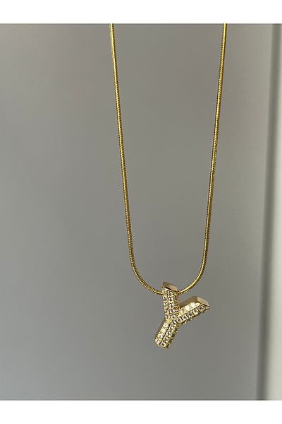 Twinssis Accessories Steel Letter Necklace