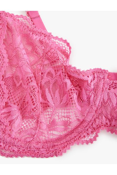 Koton Semi-Transparent Underwire Non-Fill Lace Bra