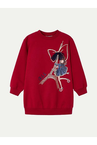 MAYORAL mayoral Girl Knitted Dress 4933 Red