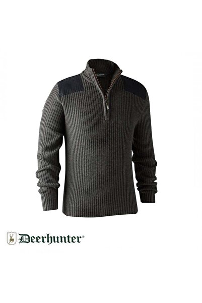 Deerhunter Rogaland Half Zipper Gray Sweater S