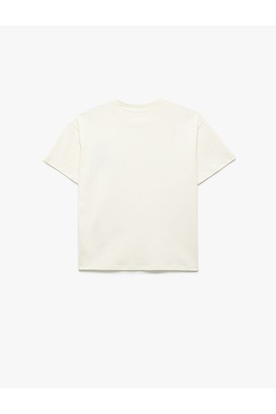 Koton Cotton Printed Short Sleeve Crew Neck T-Shirt