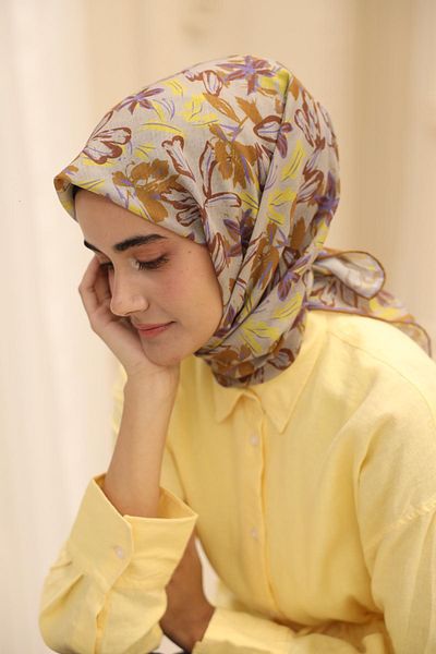 Silk Home Μαλακό βαμβακερό κασκόλ Neva Pattern