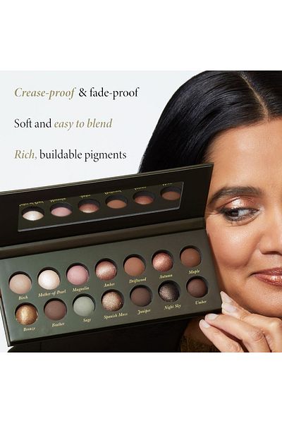 Laura Geller The Delectables Smokey Neutrals Eyeshadow Palette – 14 Rich Shades for All-Day Wear