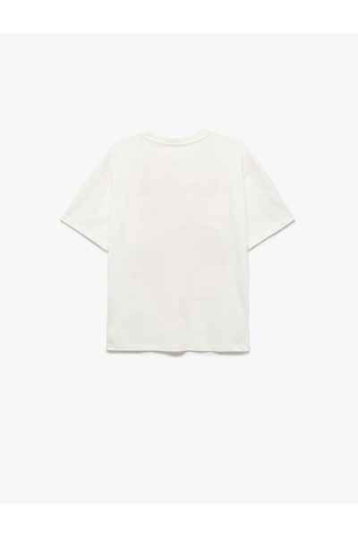 Koton Cotton Crew Neck Short Sleeve Lemon Printed T-Shirt