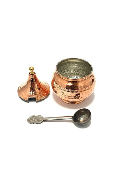 OEM Handmade copper bowl with spoon 200 ml CTR23