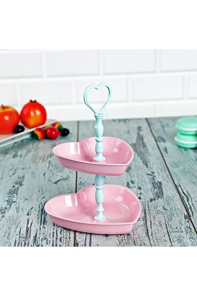 silky glows Heart Snack Bowl 2 Tiers
