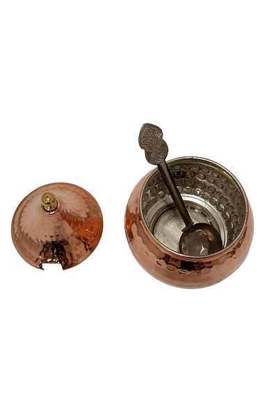 OEM Handmade copper bowl with spoon 200 ml CTR23