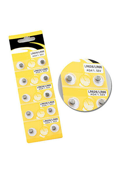 Genel Markalar Saat Pili Düğme Pil 10lu Paket LR626LR66 AG41.55V