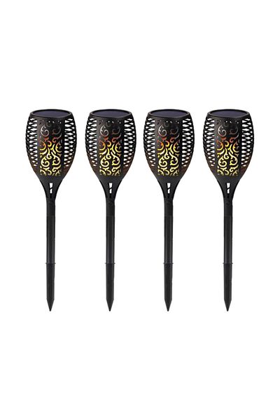 OEM Package: 4 x Solar LED Torch with Flame Effect