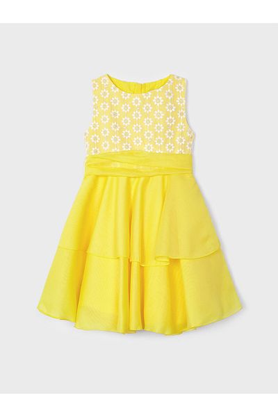 MAYORAL Girl Elegant Dress 3912 Yellow