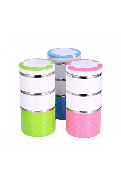 CT STONES Food Thermos 3 Layer Lunch Box with Handle - Hiper 3 Layer Food The...