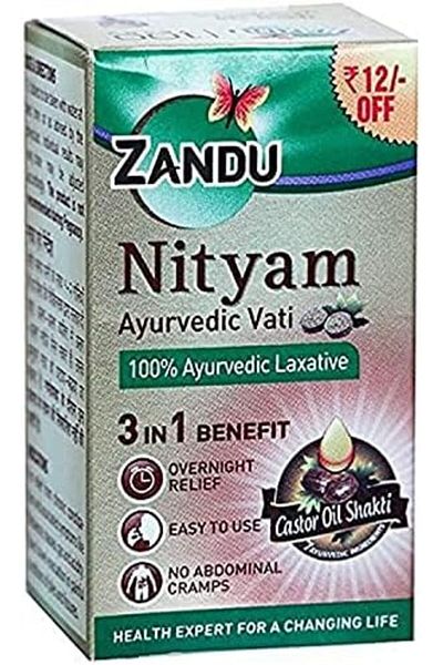 Zandu Balm Zandu Nityam Laxative Vati (100% Ayurvedic)
