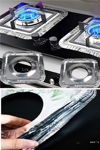 NEZADE STORE 20 Pieces of Stove Top Protector Anti-Stain Heat Resistant Washable Stove Grill Protective Foil