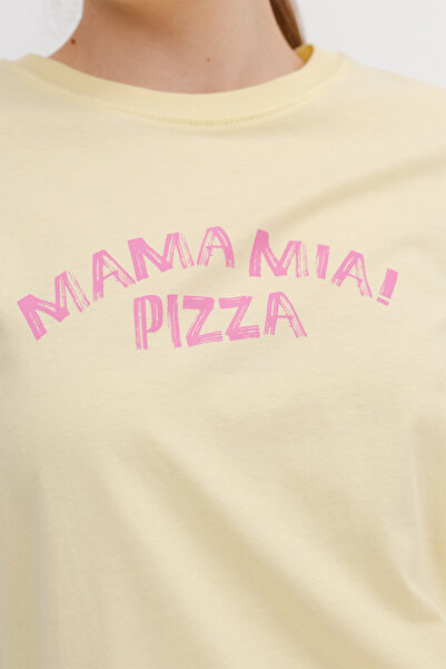 Addax Κοντομάνικο μπλουζάκι με στάμπα P10451