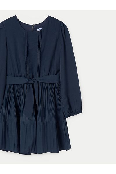 MAYORAL Girl Elegant Dress 7979 Navy Blue