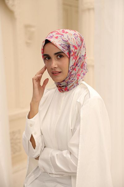 Silk Home Μαλακό βαμβακερό κασκόλ Neva Pattern