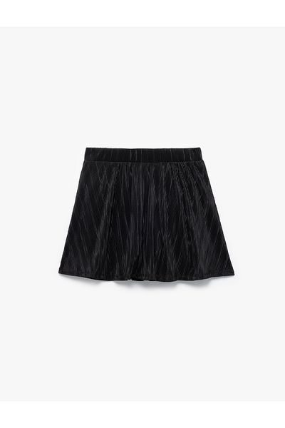 Koton Fusta pantaloni scurți sport cu talie înaltă, cu model confortabil, cu detaliu din tul