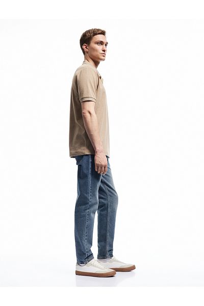 Koton Regular Waist Cotton Tapered Fit Jean Trousers by Joe Jean
