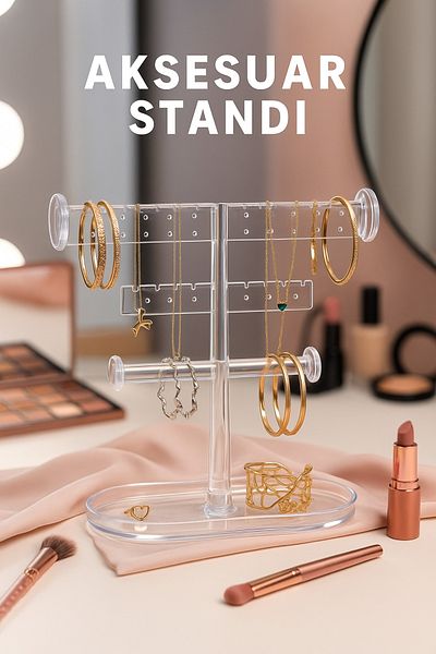 LİRAZON Lirazon Accessory Stand - Jewelry Organizer - Necklace - Ring - Earring Organizer