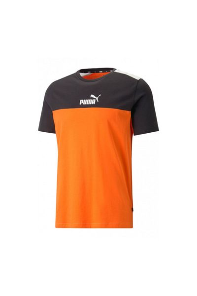 Puma Ess+ Block Tee cu piper Cayenne