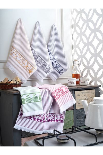 d'niss home touch of nature in your home 40*60 100% bumbac 6 pachete prosoape de bucătărie