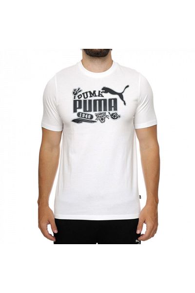 Puma Tricou Graphics Icon Puma Alb