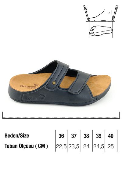 GEZER Naturela Women's Summer Faux Leather Two Velcro Belt Adjustable Comfort Sole Daily Sweaty