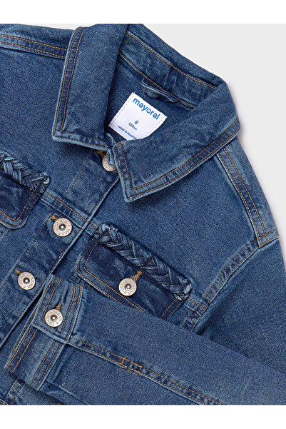 MAYORAL Jachetă denim pentru fete 6460 bleumarin